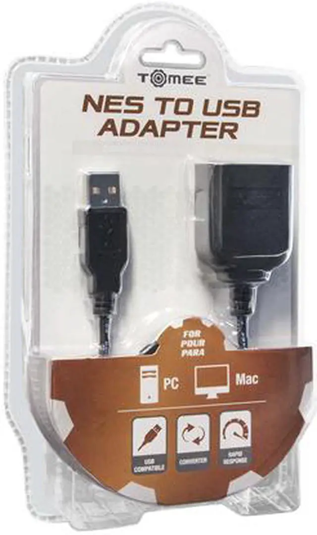 Alt view image 2 of 2 - Hyperkin Tomee NES controller to USB Adapter M07020 Black