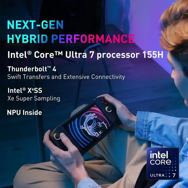 Alt view image 19 of 20 - MSI Handheld CLAW A1M-050US 7" FHD 120Hz Intel Core Ultra 7-155H 16GB 1TB
