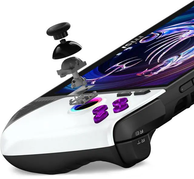 Alt view image 3 of 12 - MSI HandHeld CLAW 8 AI+ A2VM Polar Tempest Edition 8" FHD+ 120Hz  Intel® Core™ Ultra 7-258V 32GBLPDDR5x 1TB NVMe SSD WiFi7 Win 11