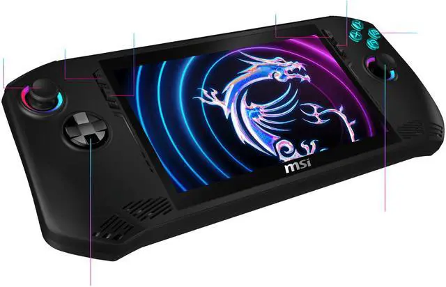 Alt view image 3 of 6 - MSI Claw 7 AI+ Handheld Gaming Console