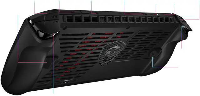 Alt view image 5 of 6 - MSI Claw 7 AI+ Handheld Gaming Console