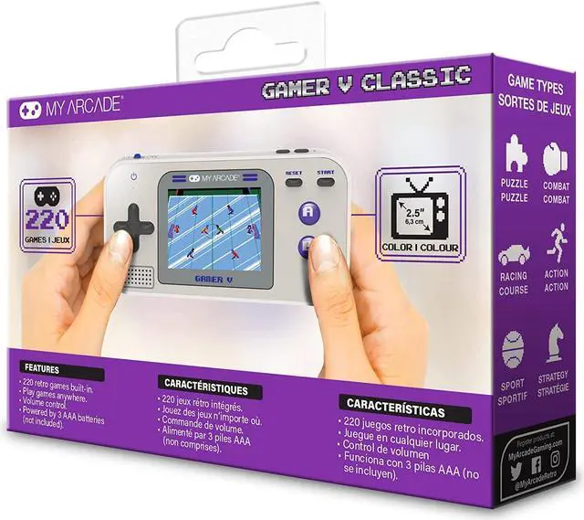 Alt view image 4 of 4 - My Arcade Gamer V Classic Handheld Gaming System With 220 Games