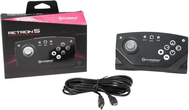 Alt view image 7 of 7 - Hyperkin RetroN 5 Bluetooth Wireless Controller (Black)