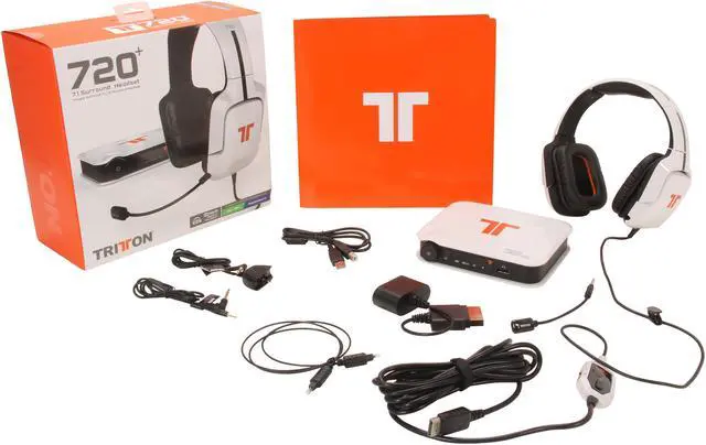 Alt view image 9 of 9 - TRITTON 720+ 7.1 Surround Headset for PS4, PS3, and Xbox 360 - White