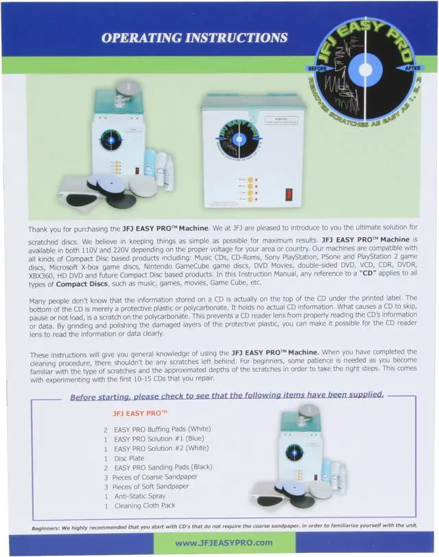 Alt view image 13 of 14 - JFJ DISC REPAIR EASY PRO Disc Repair Machine 110V