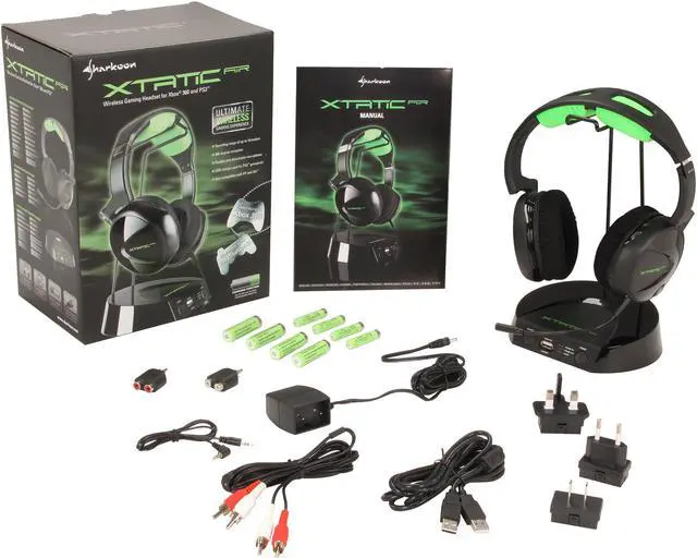 Alt view image 8 of 8 - SHARKOON X-Tatic Air Gaming Wireless Headset for Xbox 360 & PS3