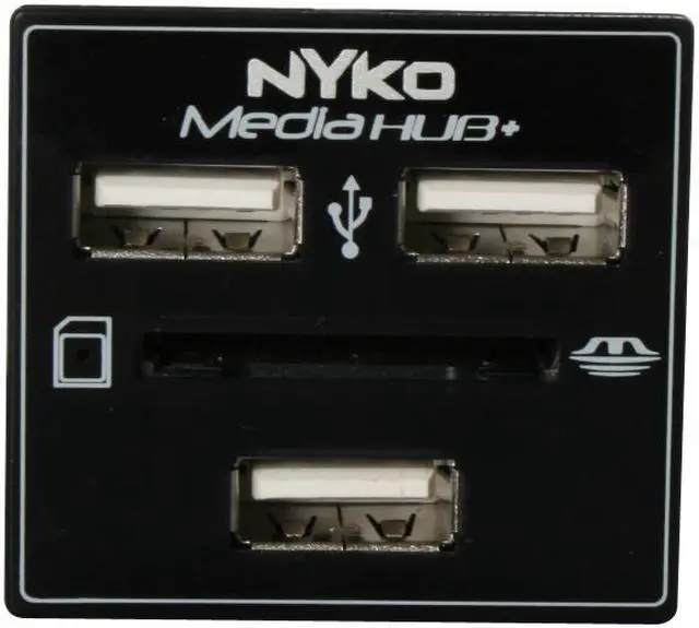 Alt view image 3 of 11 - NYKO Media Hub+ 3 USB Hub and Card Reader for PS3