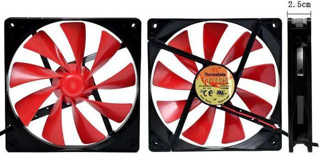 Alt view image 3 of 3 - Chassis original TT TT-1425 fan 12V 0.3A 14CM 14025 power cooling fan