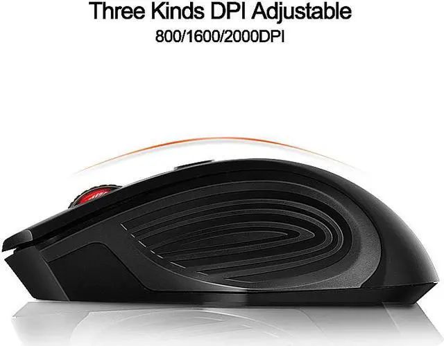 Alt view image 5 of 7 - iMice Wireless Mouse 4 Buttons 2000DPI Mause 2.4G Optical USB Silent Mouse Ergonomic Mice Wireless For Laptop PC Computer Mouse