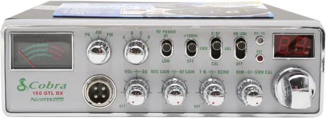 Alt view image 4 of 6 - Cobra 150-GTL DX Full featured AM/FM 10 Meter Amateur Radio with Nightwatch illumination