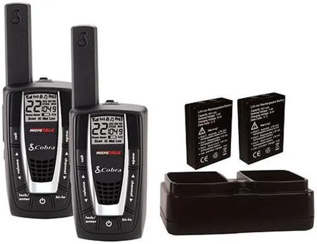Main image of Cobra CXR800 microTALK 27-Mile Radio With Weather