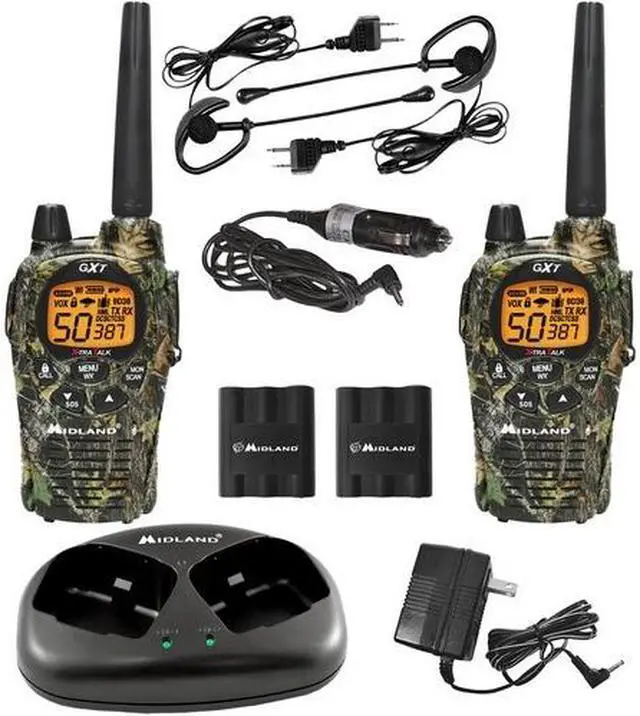 Alt view image 2 of 7 - MIDLAND GXT1050VP4 50-Channel 36-Mile Waterproof 2-Way GMRS Radio (Pair)