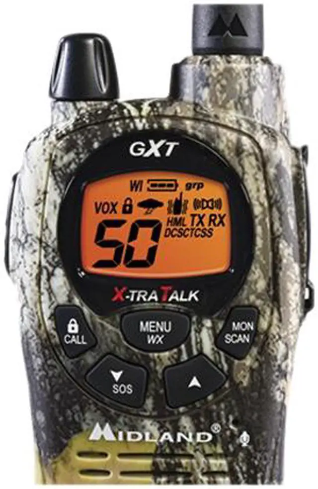 Alt view image 7 of 7 - MIDLAND GXT1050VP4 50-Channel 36-Mile Waterproof 2-Way GMRS Radio (Pair)