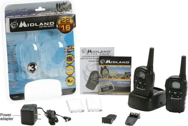 Alt view image 10 of 10 - MIDLAND LXT328VP3 GMRS/FRS Two-Way Radios