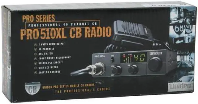 Alt view image 7 of 7 - Uniden PRO510XL 40 Channel Compact Mobile CB Radio