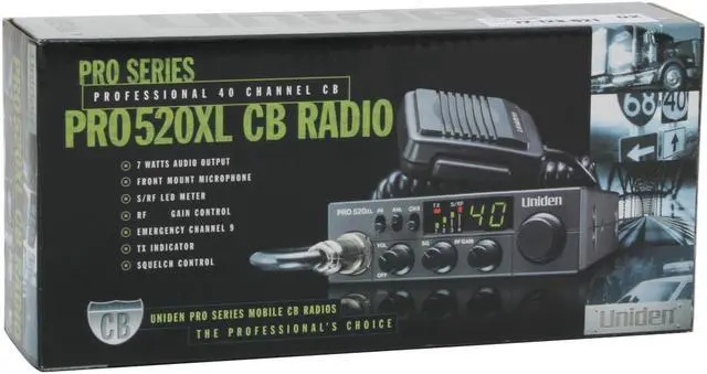 Alt view image 7 of 7 - Uniden Compact Mobile CB Radio with PA PRO-520XL