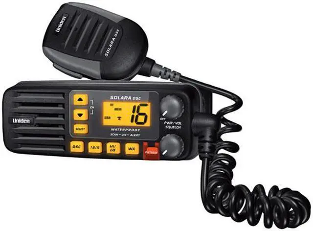 Main image of Uniden SOLARA-DSC BLACK VHF Marine Radio