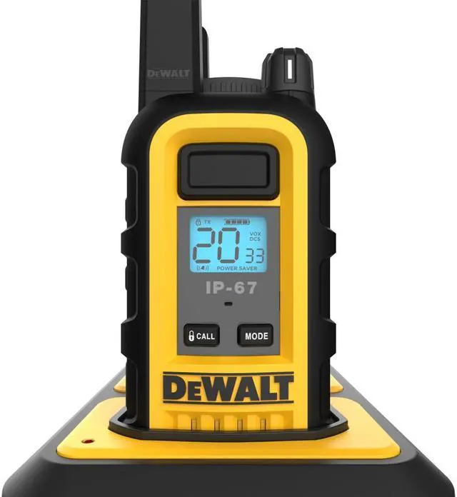 Alt view image 3 of 3 - Dewalt Heavy Duty 6 DXFRS800 Radios with 6 Port Charger Black / Yellow