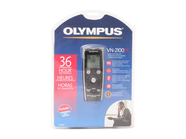 Olympus VN-8100PC Digital Voice Recorder – 2GB, 843 Hours, Tested Working W/ Data Cable