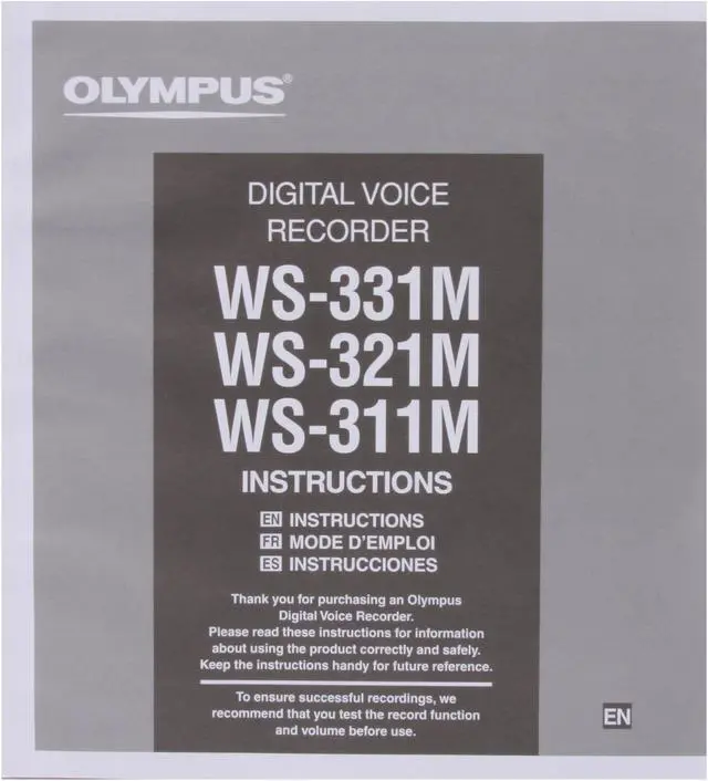 Alt view image 9 of 10 - OLYMPUS WS-331M USB direct, 2.0 full speed PC Interface Digital Voice Recorder