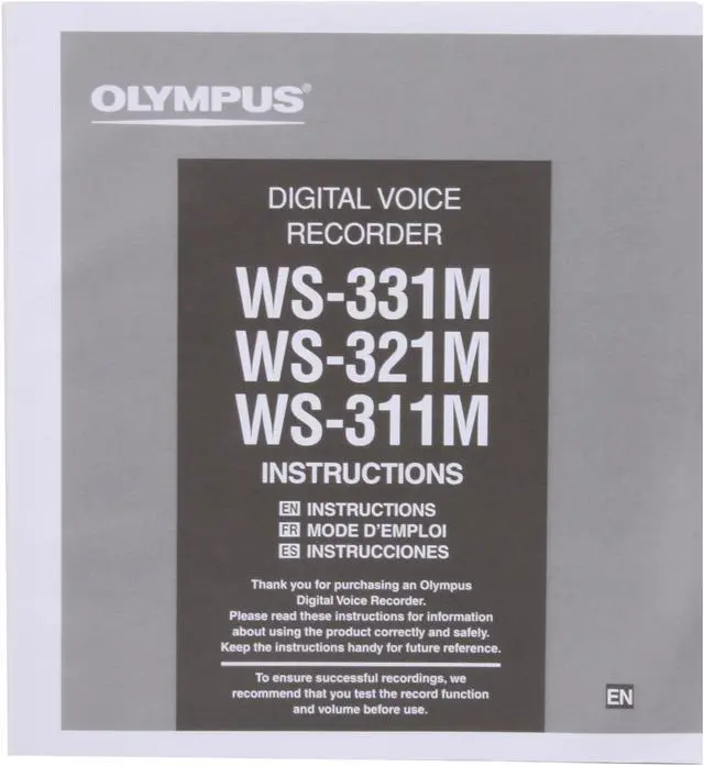 Alt view image 9 of 10 - OLYMPUS WS-311M USB PC Interface Digital Voice Recorder with Music Player