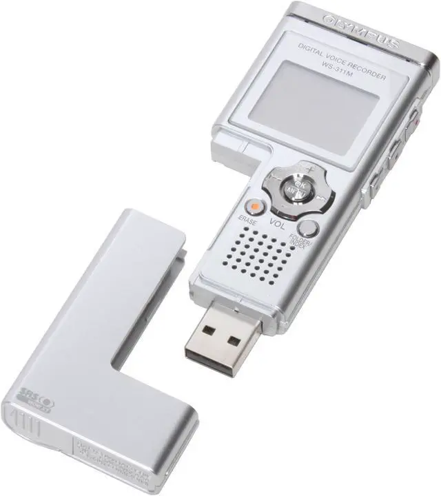 Alt view image 5 of 10 - OLYMPUS WS-311M USB PC Interface Digital Voice Recorder with Music Player