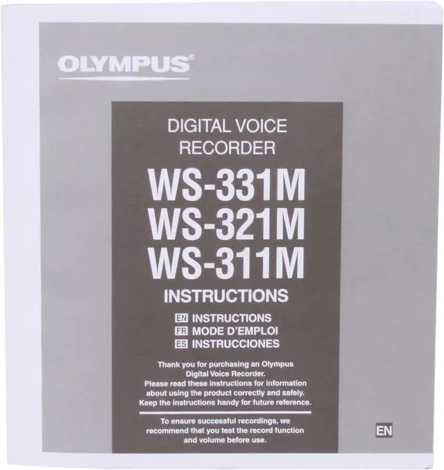 Alt view image 10 of 11 - OLYMPUS WS-321M USB PC Interface Digital Voice Recorder with Music Player