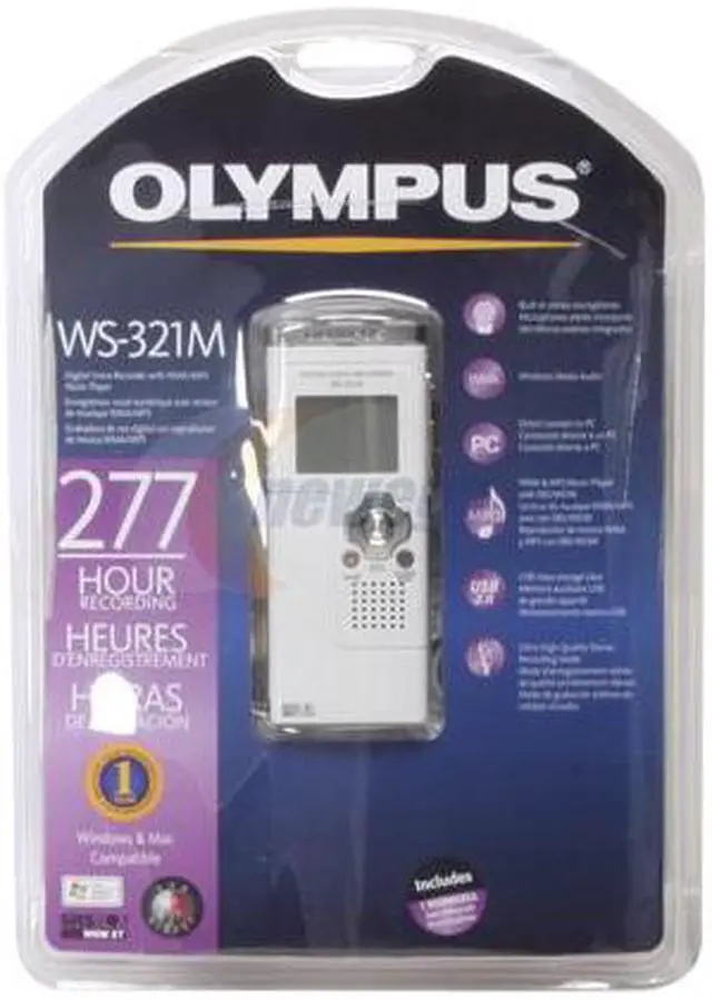 Alt view image 11 of 11 - OLYMPUS WS-321M USB PC Interface Digital Voice Recorder with Music Player