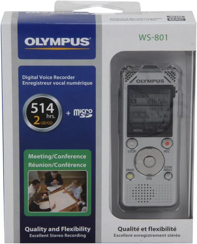 Alt view image 10 of 10 - OLYMPUS WS-801 USB PC Interface Digital Voice Recorder