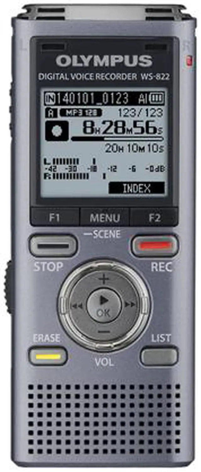Alt view image 2 of 4 - Olympus WS-822 4GB Digital Voice Recorder