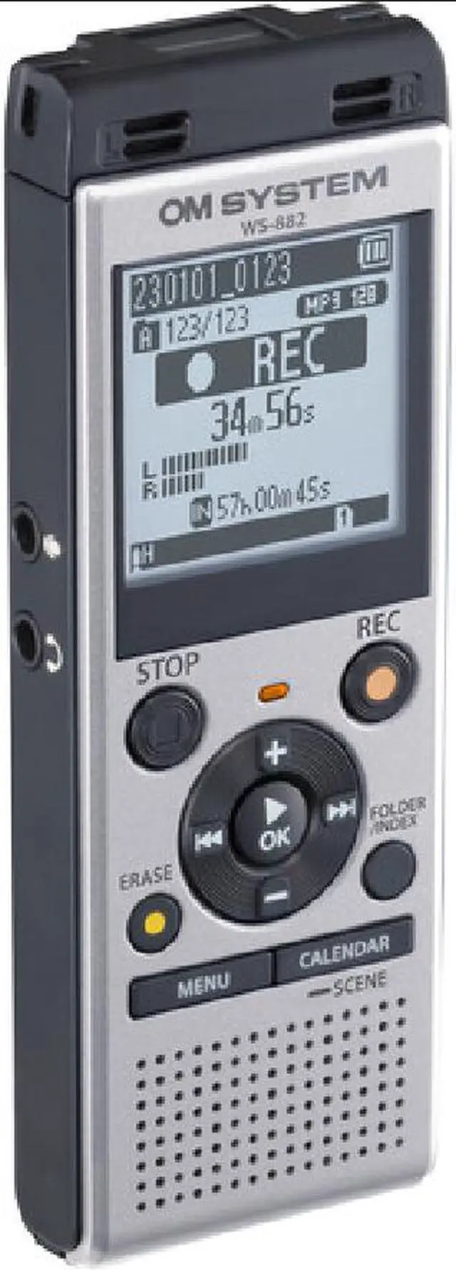 Main image of Olympus OM SYSTEM WS-882 Digital Voice Recorder (Silver & Black)