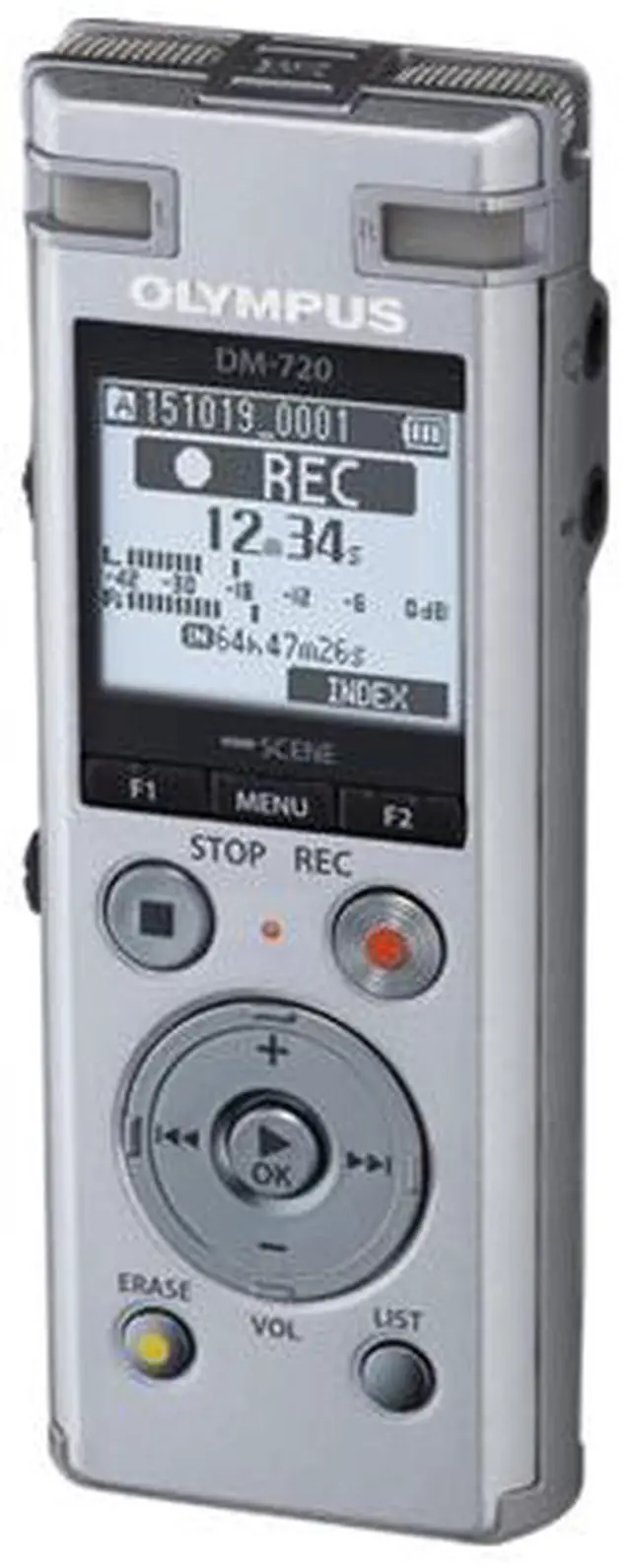 Alt view image 3 of 10 - Olympus DM-720 4GB Digital Voice Recorder