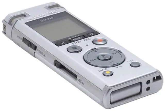 Alt view image 6 of 10 - Olympus DM-720 4GB Digital Voice Recorder