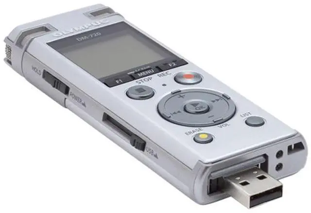 Alt view image 7 of 10 - Olympus DM-720 4GB Digital Voice Recorder