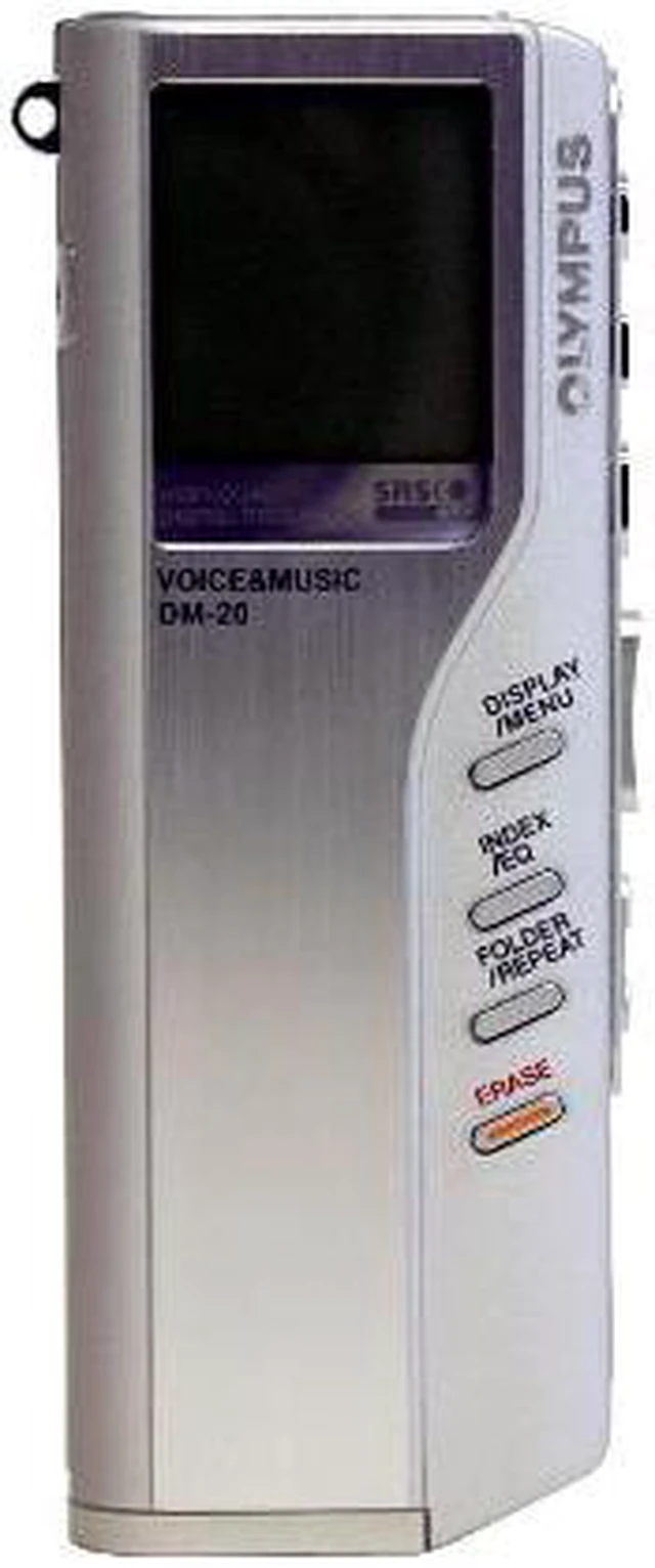 OLYMPUS DM-20 Digital Voice Recorder w/ MP3 and WMA music playback