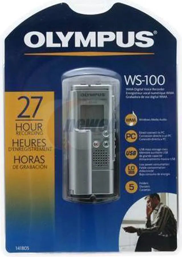 Alt view image 3 of 4 - OLYMPUS WS-100 USB 2.0 PC Interface Digital Voice Recorder