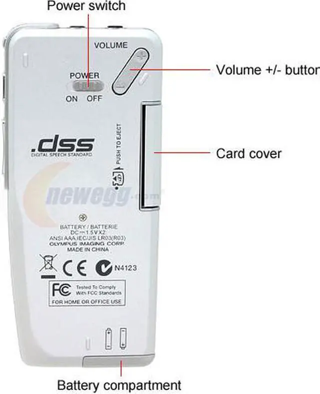 Alt view image 4 of 10 - OLYMPUS DS-2300 USB PC Interface Digital Voice Recorder