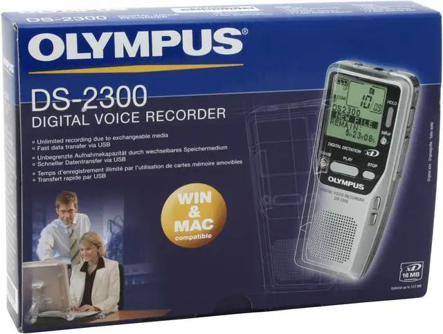 Alt view image 10 of 10 - OLYMPUS DS-2300 USB PC Interface Digital Voice Recorder