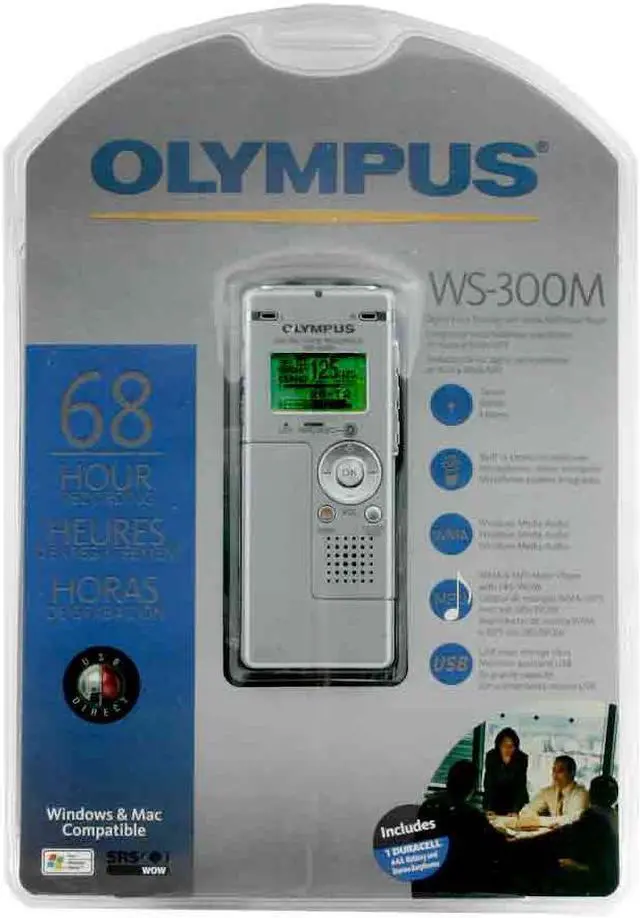 Alt view image 3 of 4 - OLYMPUS WS-300M USB PC Interface Digital Voice Recorder with Music Player