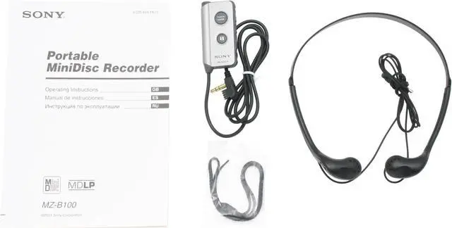 Alt view image 8 of 9 - SONY MZ-B100 Silver Color Portable MiniDisc Recorder