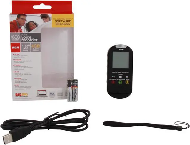 Alt view image 7 of 7 - RCA VR5235 Digital Voice Recorder