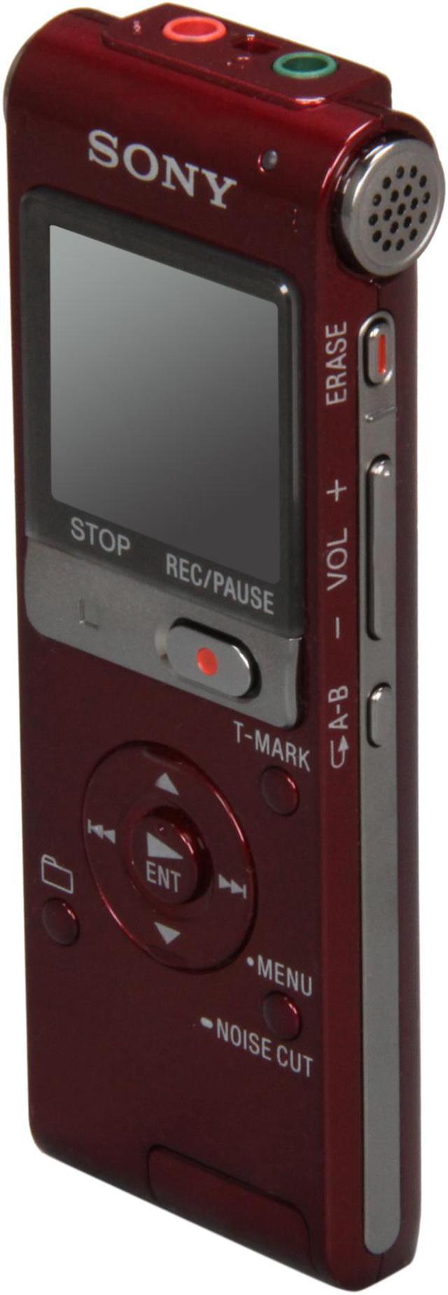 Sony ICD-UX512 2GB Flash Memory Digital Voice Recorder (Red