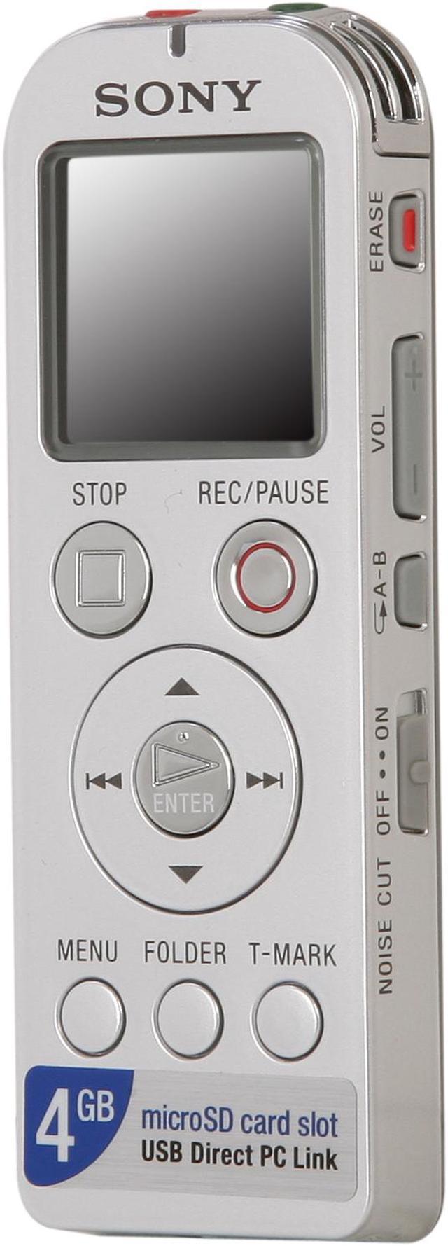 SONY ICD-UX523 Digital Flash Voice Recorder - Silver - Newegg.com