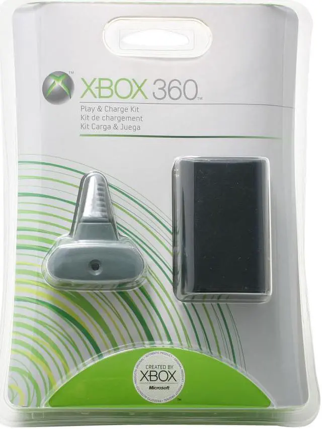 Main image of Microsoft Xbox 360 Play & Charge Kit - Black