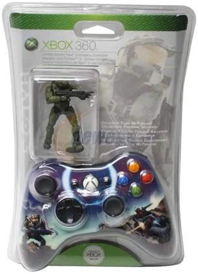 Alt view image 2 of 2 - Microsoft Xbox 360 Limited Edition Halo 3 Spartan Wireless Controller