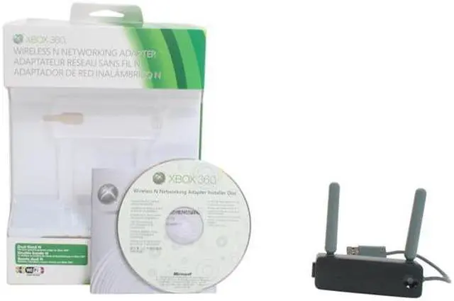 Alt view image 4 of 4 - Microsoft Xbox 360 Black Wireless Network Adapter N