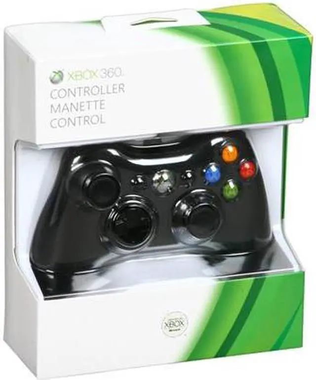 Main image of Xbox 360 Wired Controller Black/Glossy Black