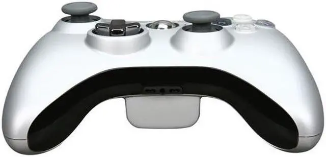 Alt view image 5 of 7 - Microsoft Xbox 360 Wireless Controller w/Play & ChargePack Silver