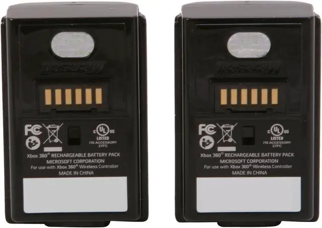 Alt view image 4 of 5 - Microsoft XBOX 360 Rechargeable Battery 2 Pack