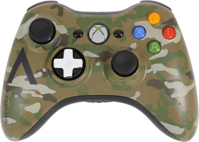 Alt view image 2 of 4 - Microsoft Xbox 360 Special Edition Camouflage Wireless Controller